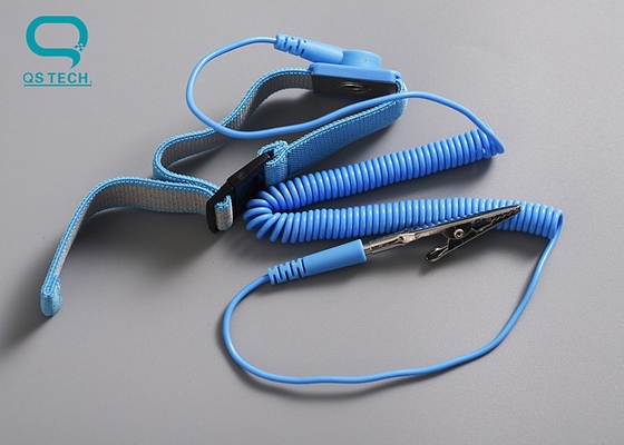 Antistatic Wrist Straps Adjustable Fabric Band Grounding For ESD Cleanroom