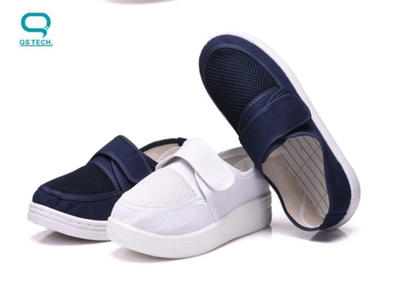 ESD Anti-Static PU Sole Canvas Shoes 35 - 46 Size For Clean Room