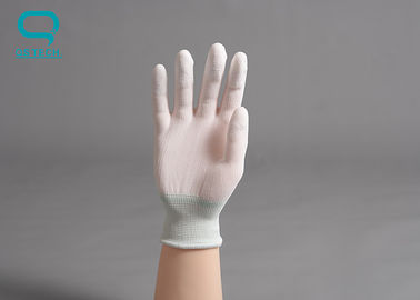 Customized Style Cleanroom Gloves With PU Fingertip Coating Treatment