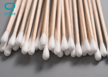 Industrial Grade Cotton Cleaning Swabs With Inherently Polymer Handle