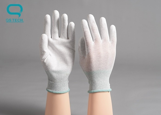 Clean Room Anti Static Carbon Fiber PU Palm Coated Gloves