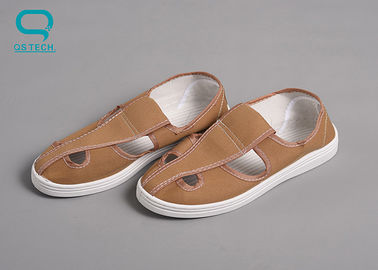 Heat Resistant Canvas ESD Cleanroom Shoes For Long Time Operation