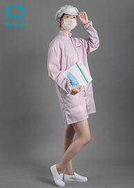 Conductive Fabric Anti Static Coverall , Static Resistant Clothing With Hood