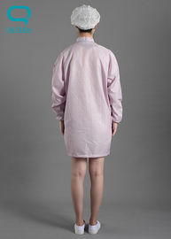 Conductive Fabric Anti Static Coverall , Static Resistant Clothing With Hood