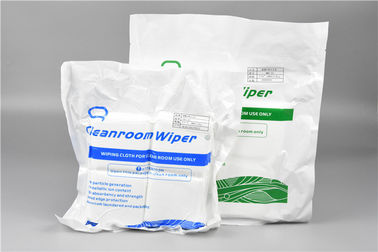 Lint Free Laser Cutting 100% Polyester Cleanroom Wipes For Electronics Industry